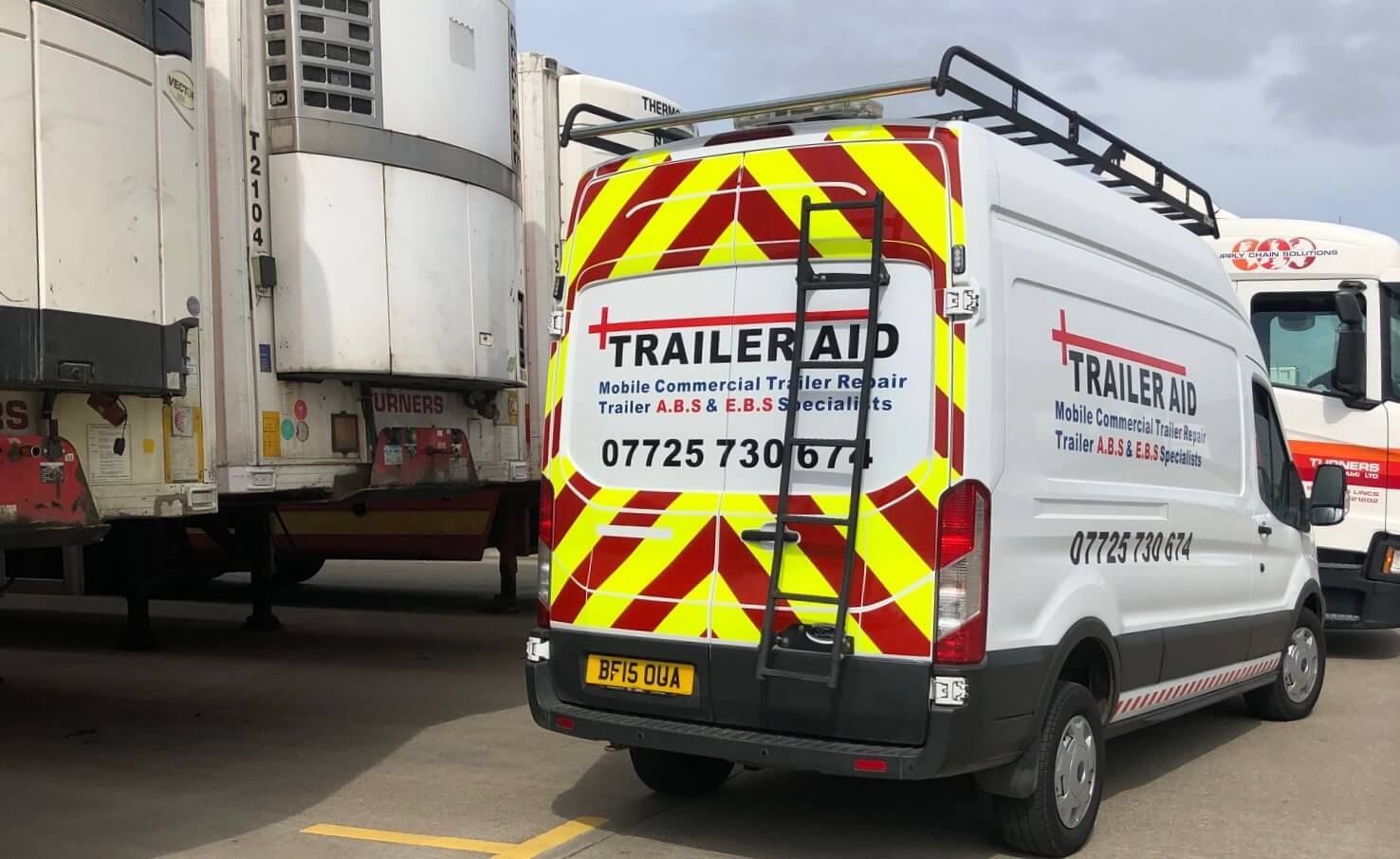 Trailer Aid mobile commercial trailer repair van attending HGV trailers